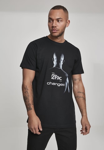 Mister Tee Shirt '2Pac Changes' in Zwart: voorkant
