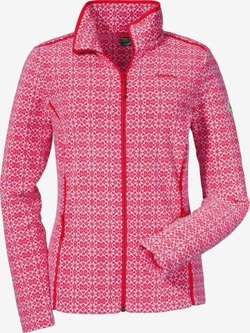 Schöffel Athletic Fleece Jacket 'Salto2' in Red: front