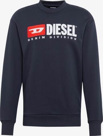 DIESEL Sweatshirt 'S Crew Division' in Blau: predná strana