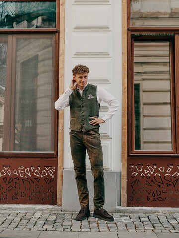 Grey Vest Trachten Look