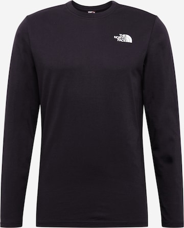 THE NORTH FACE Regular Fit Shirt 'Red Box' in Schwarz: predná strana