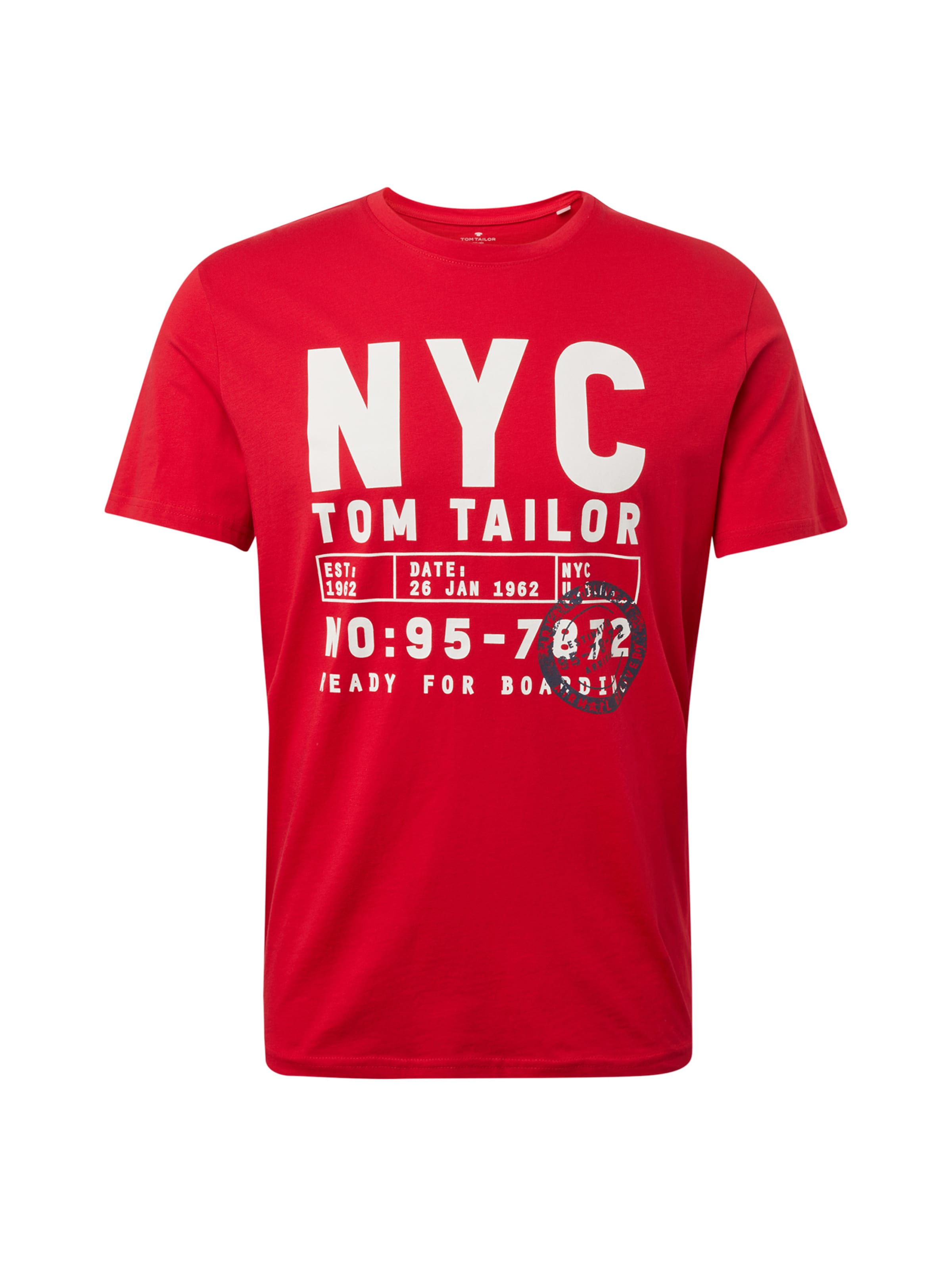 TOM TAILOR T-Shirt in Rot: Vorderseite