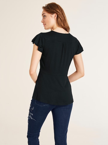 heine Bluse in Schwarz