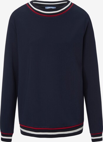 DAY.LIKE Sweatshirt mit Rundhals-Ausschnitt in Blau: predná strana