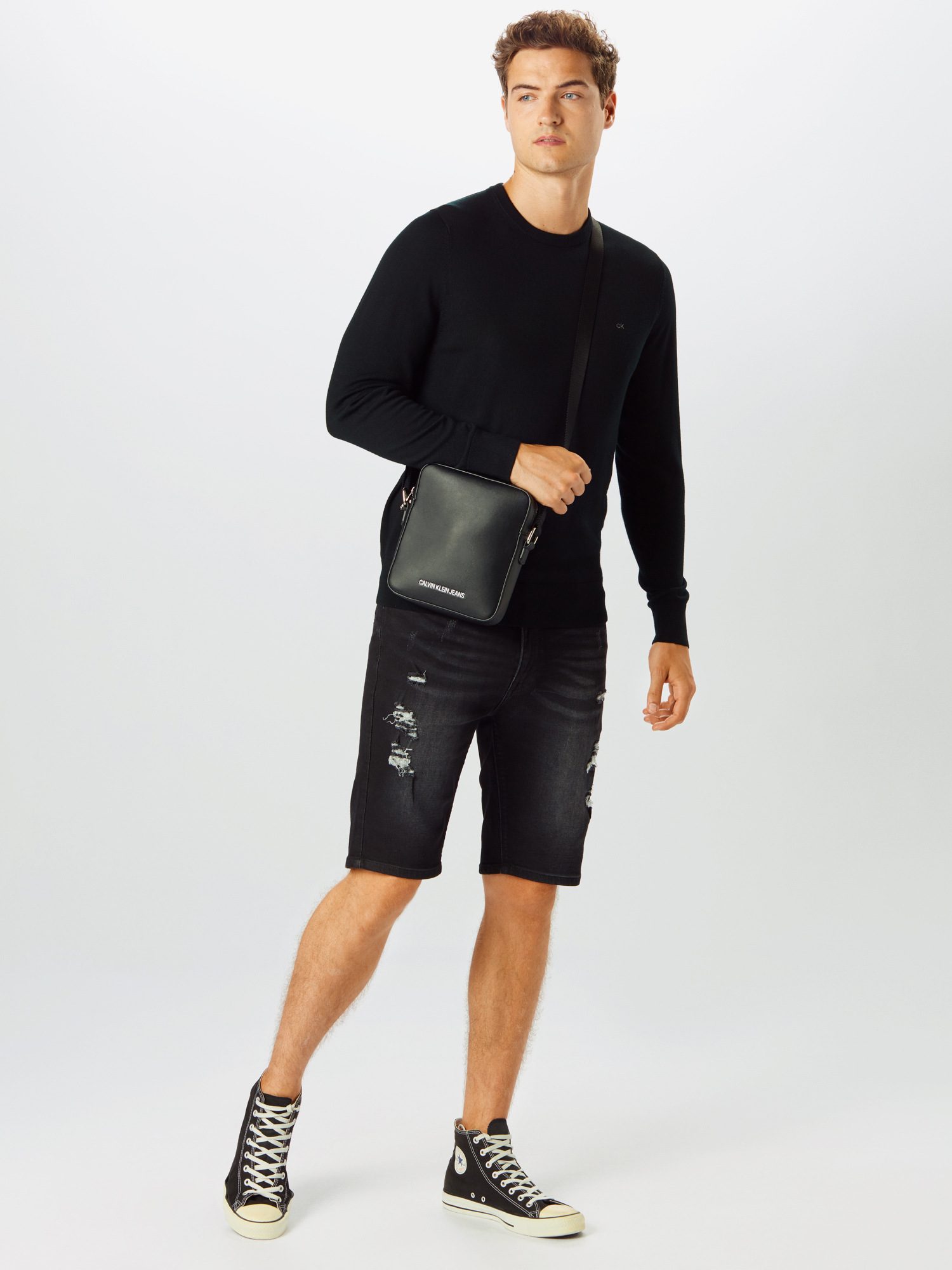 Mężczyźni louRp Calvin Klein Sweter w kolorze Czarnym 
