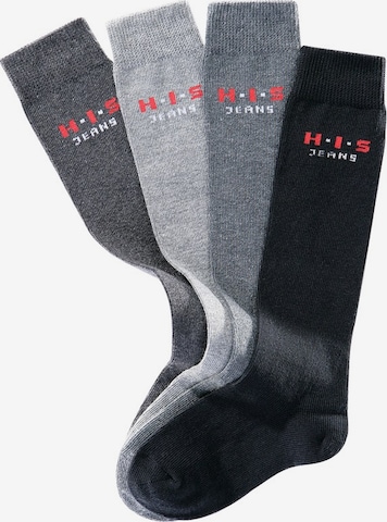 H.I.S Socks in Grey: front