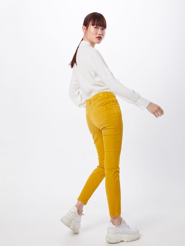 MAC Skinny Jeans 'Dream' in Gelb: Rückseite