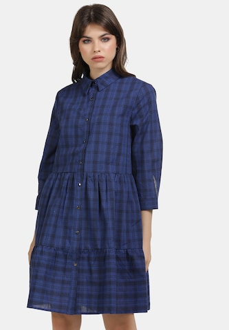 myMo ROCKS Shirt Dress in Blue: front