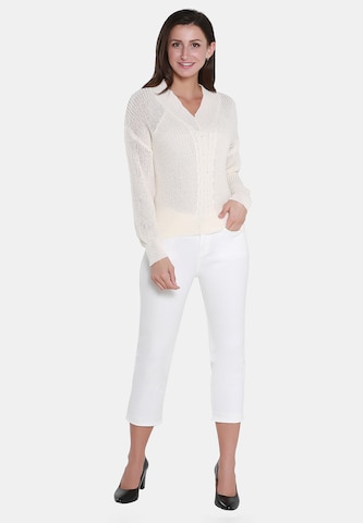 Pull-over Usha en blanc : devant