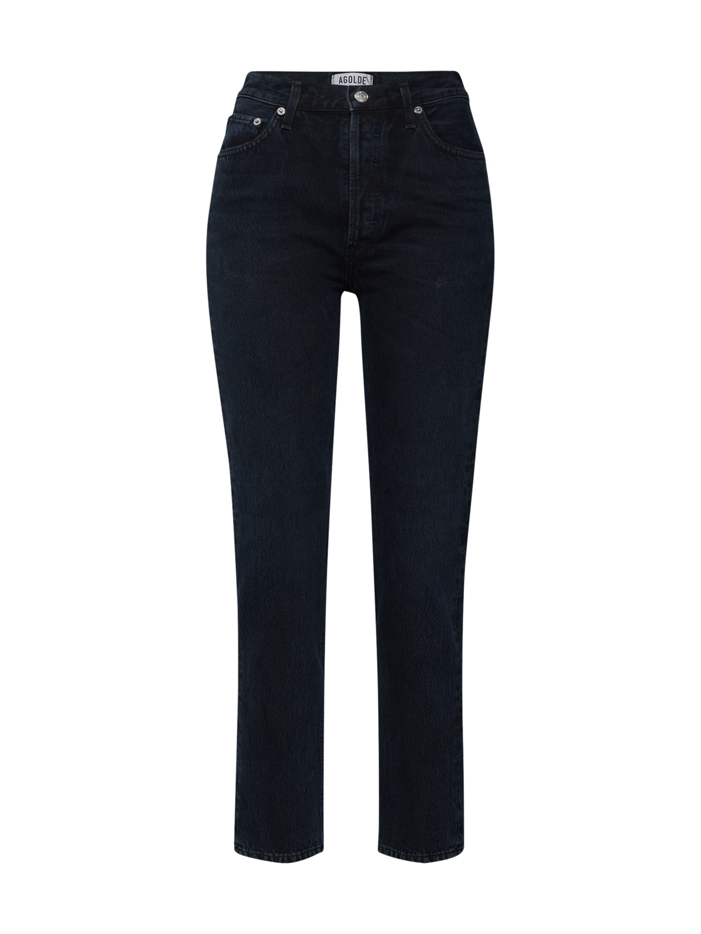 AGOLDE - Jeans 'Remy High Rise Straight' in de kleur Zwart