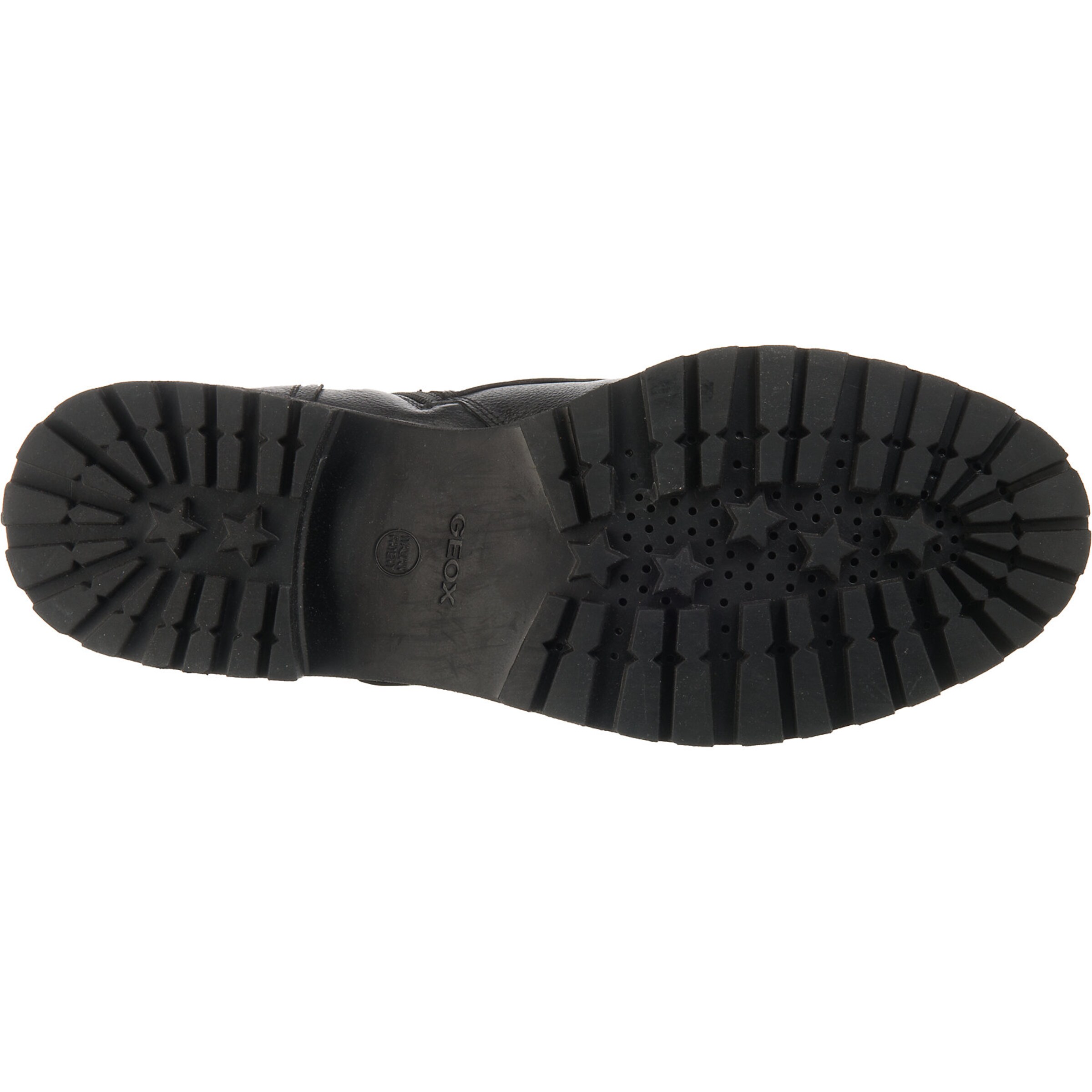 GEOX Schnürstiefelette in Schwarz