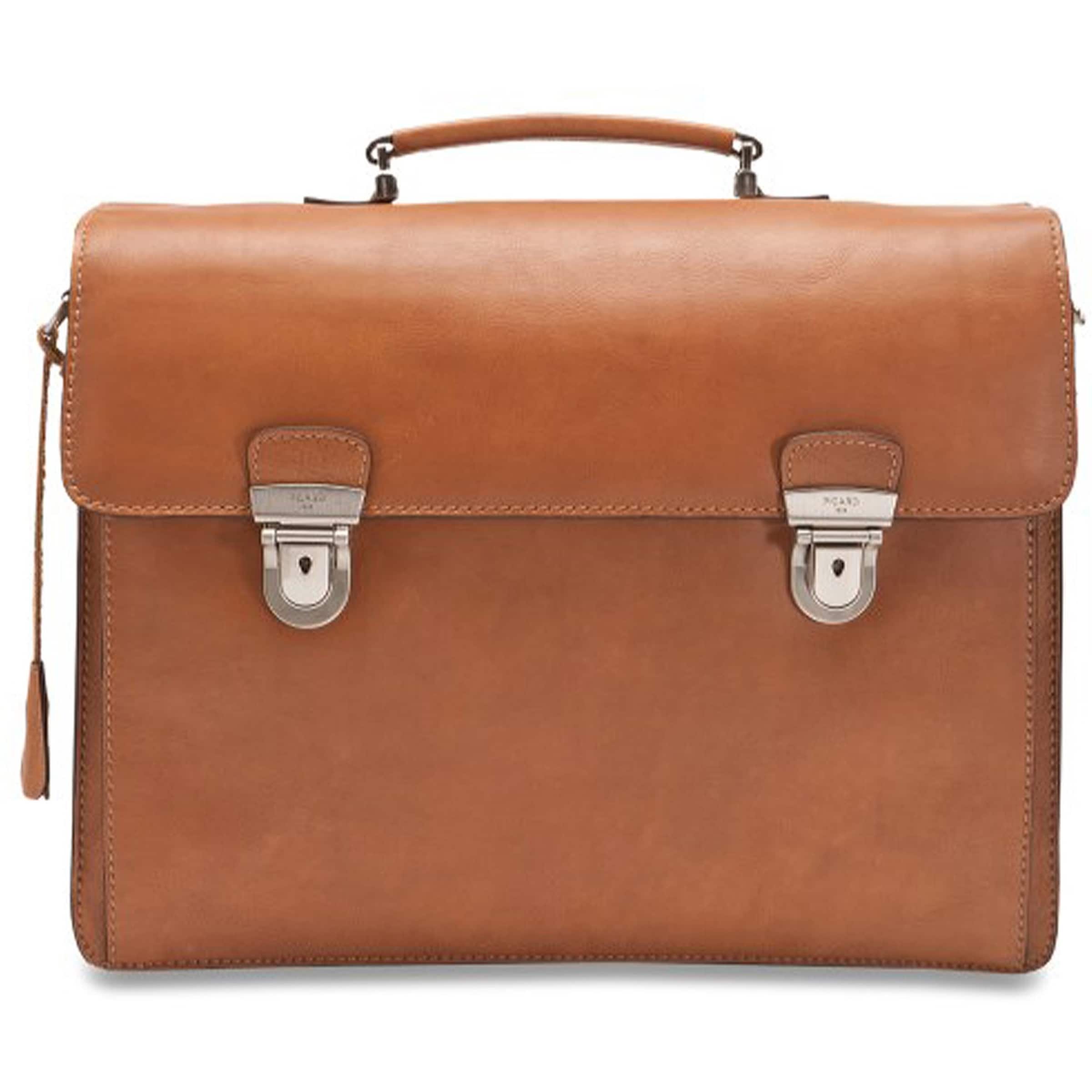 Porte-documents Picard en beige : devant