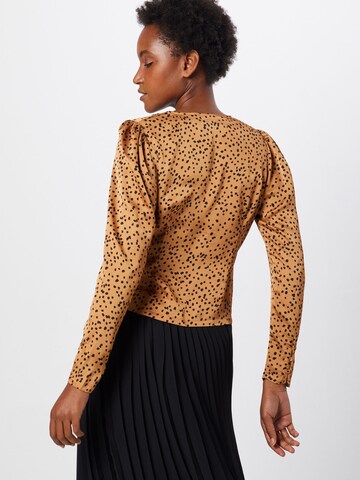Neo Noir Bluse 'Izzy' in Beige: Rückseite