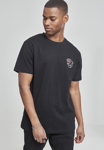 T-Shirt Mister Tee en noir : devant