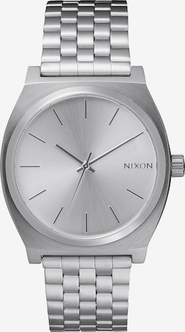 Nixon Analog Watch 'Time Teller' in Silver: front