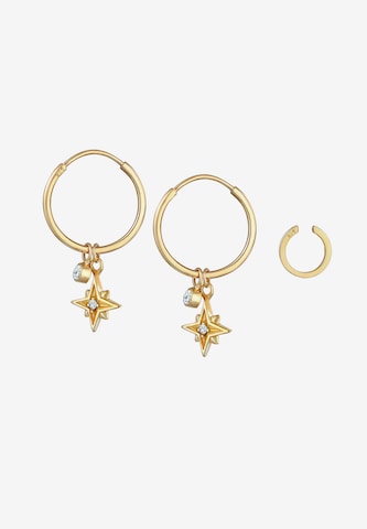 ELLI Ohrringe Creole, Earcuff, Sterne in Gold