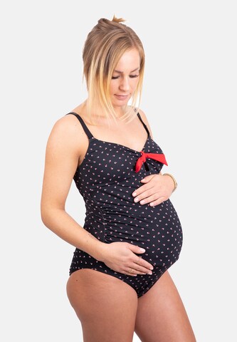 Bustieră Costum de baie întreg 'Antonie' de la petit amour pe negru