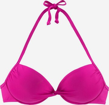 LASCANA - Top de bikini en rosa: frente