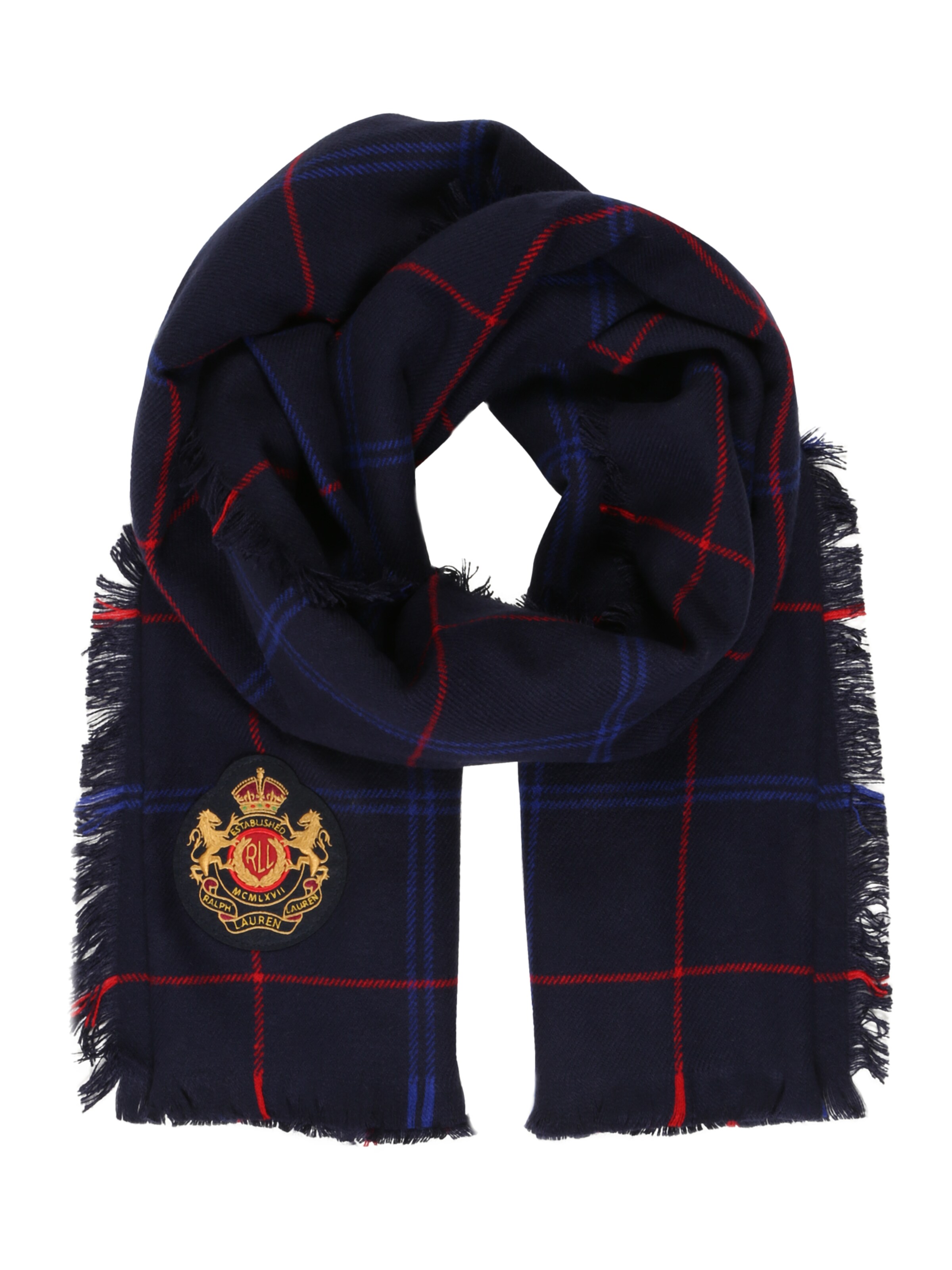 Lauren Ralph Lauren - Sjaal 'WWPANE WRAP-OBLONG SCARF' in de kleur Navy