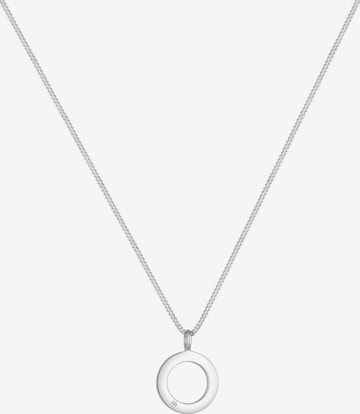 Elli DIAMONDS Necklace 'Geo, Kreis' in Silver