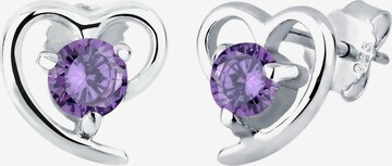 Boucles d'oreilles 'Herz' ELLI en violet