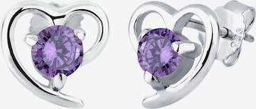 Boucles d'oreilles 'Herz' ELLI en violet