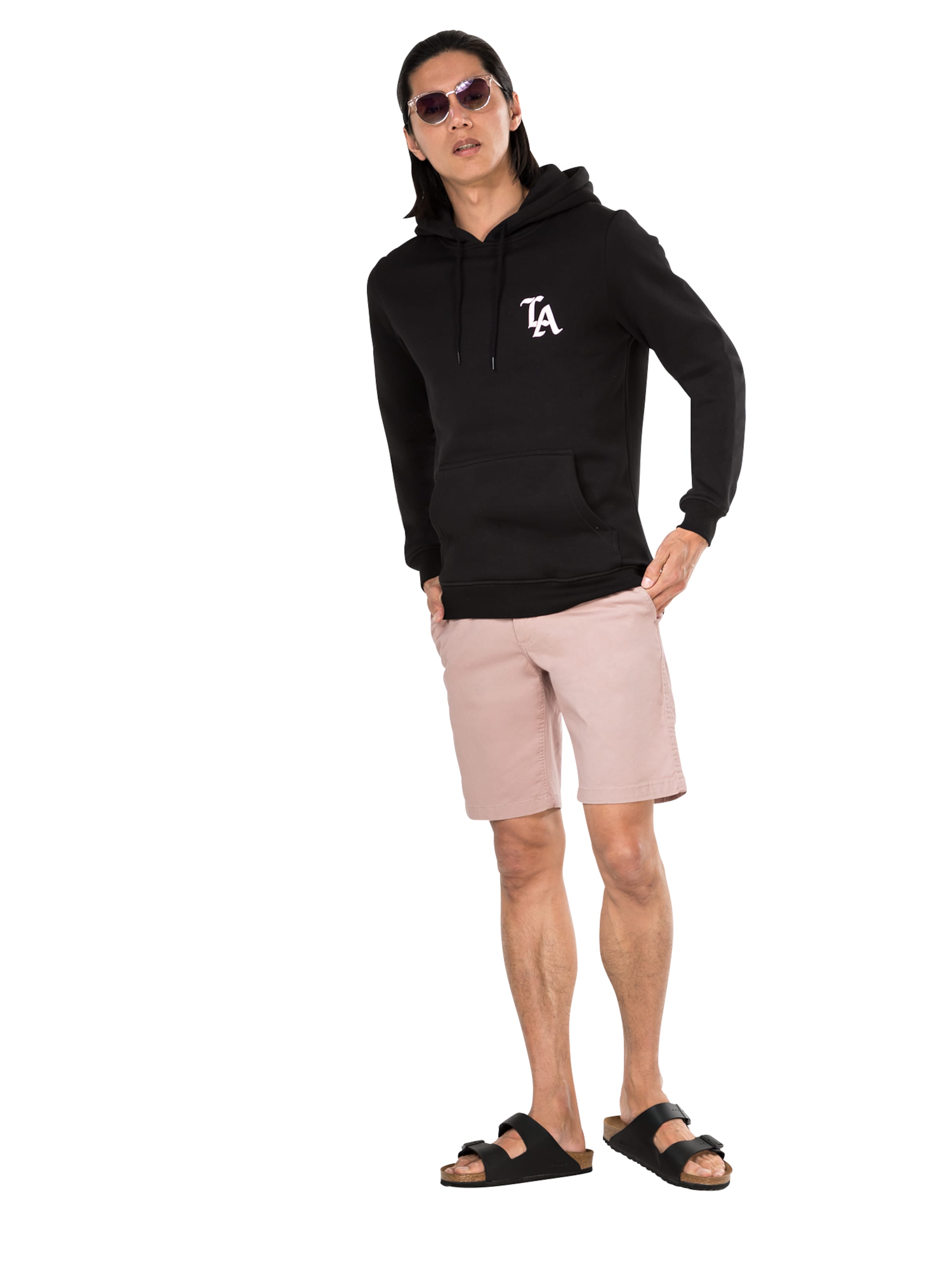 Felpa 'LA' di Mister Tee in nero