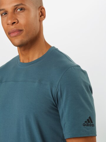 ADIDAS SPORTSWEAR Regular Fit Sportshirt in Blau