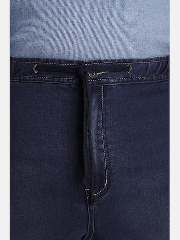 Charles Colby Loosefit Jeans ' Baron Keylan ' in Blauw: voorkant