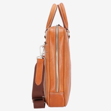 LEONHARD HEYDEN Document Bag 'Bergamo' in Brown