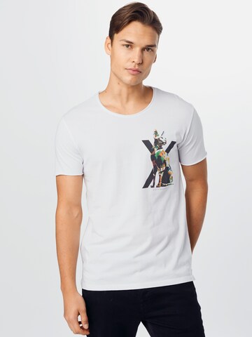 Coupe regular T-Shirt EINSTEIN & NEWTON en blanc : devant