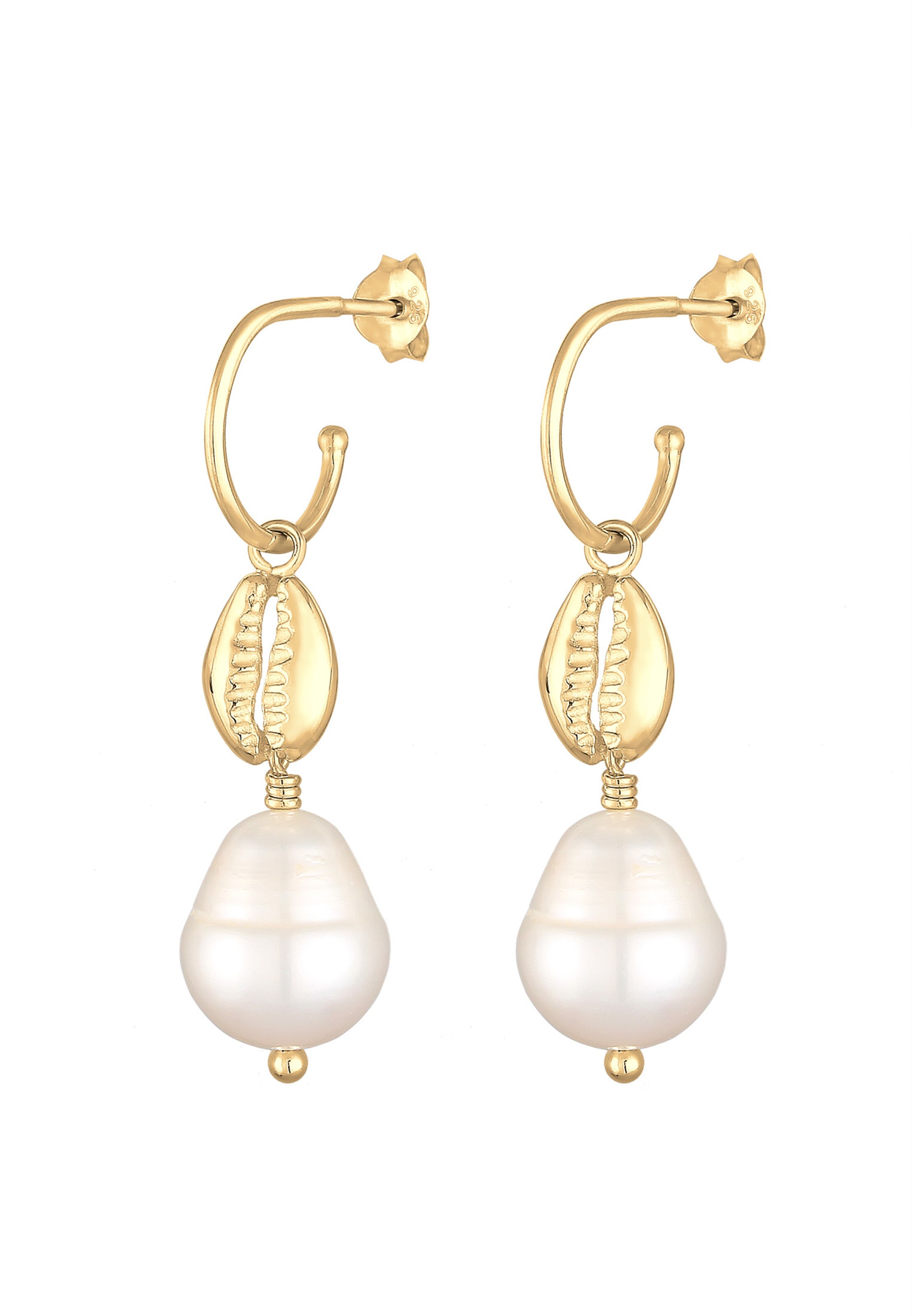 Boucles d'oreilles ELLI en or : devant