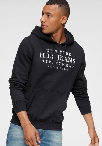 H.I.S Sweatshirt in Black: front