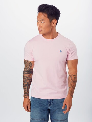 Coupe regular T-Shirt Polo Ralph Lauren en rose : devant