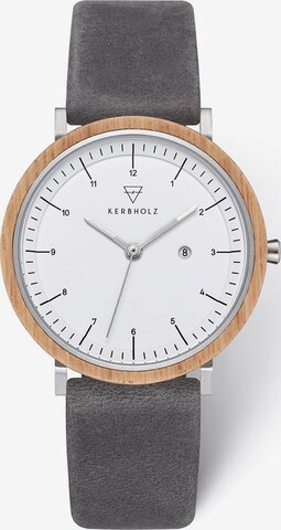 Kerbholz Analog Watch in Grey: front