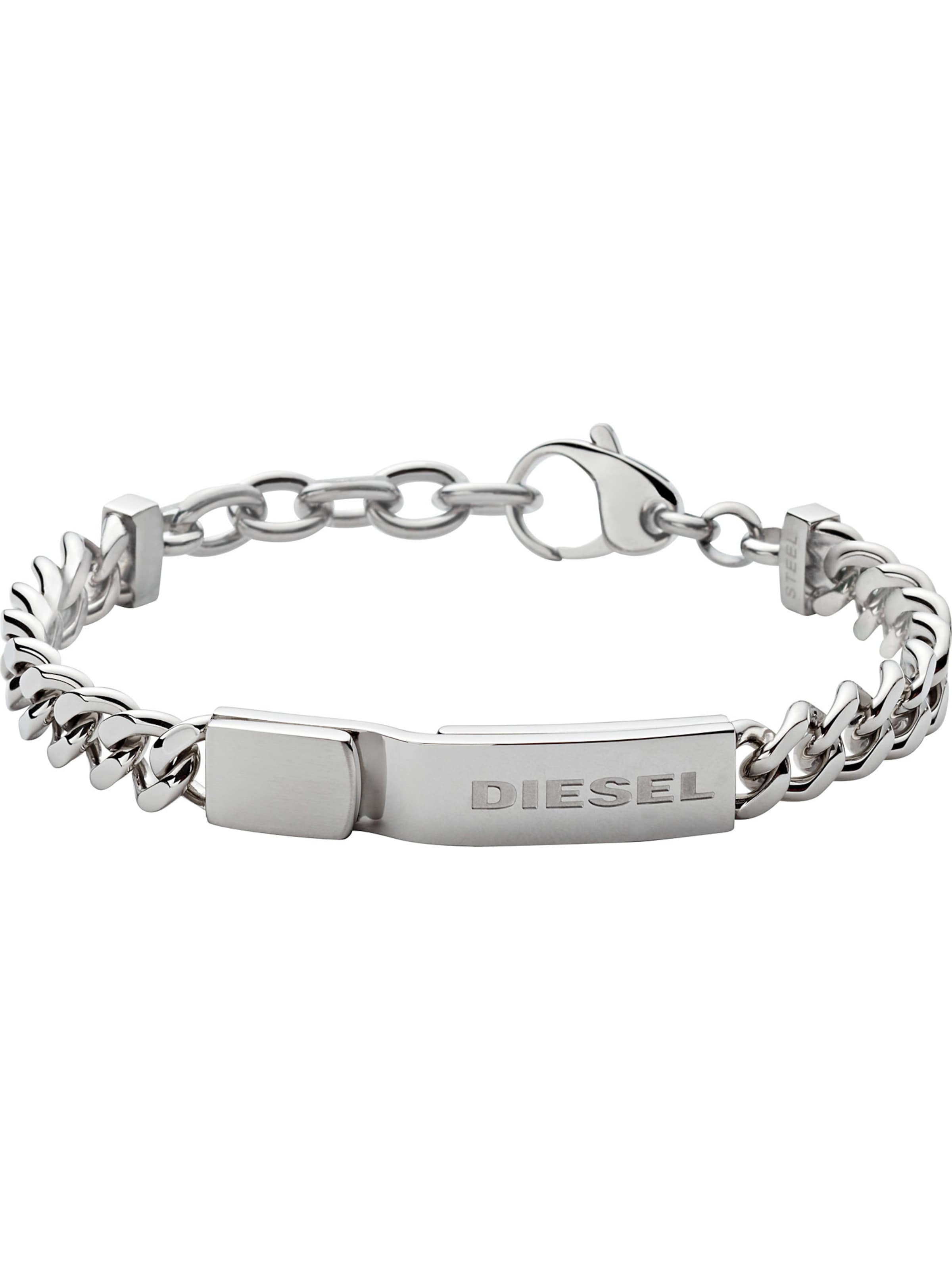 sidabrinė DIESEL Apyrankė: priekis