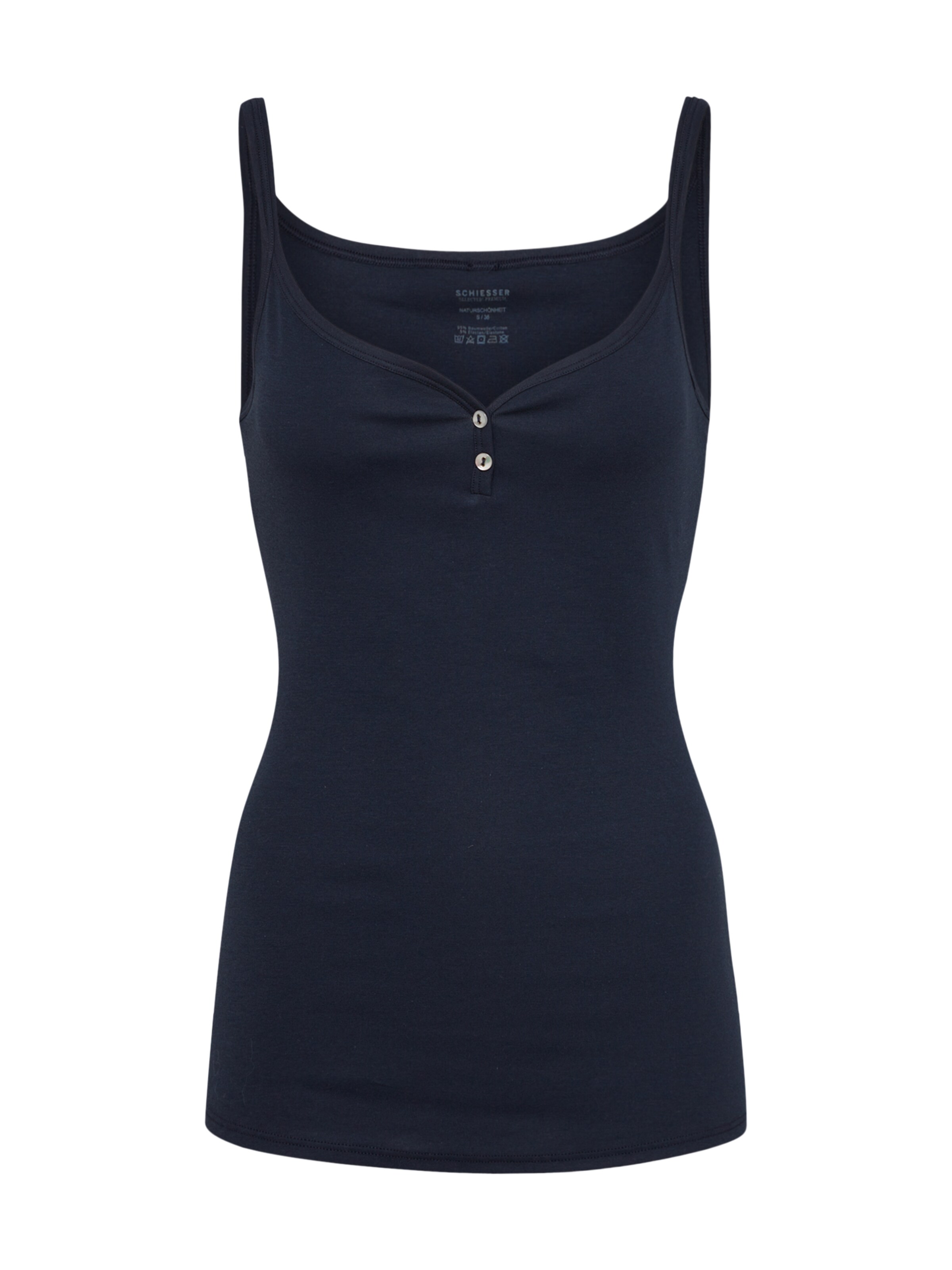 SCHIESSER Alussärk 'Naturschönheit', värv sinine: eest vaates