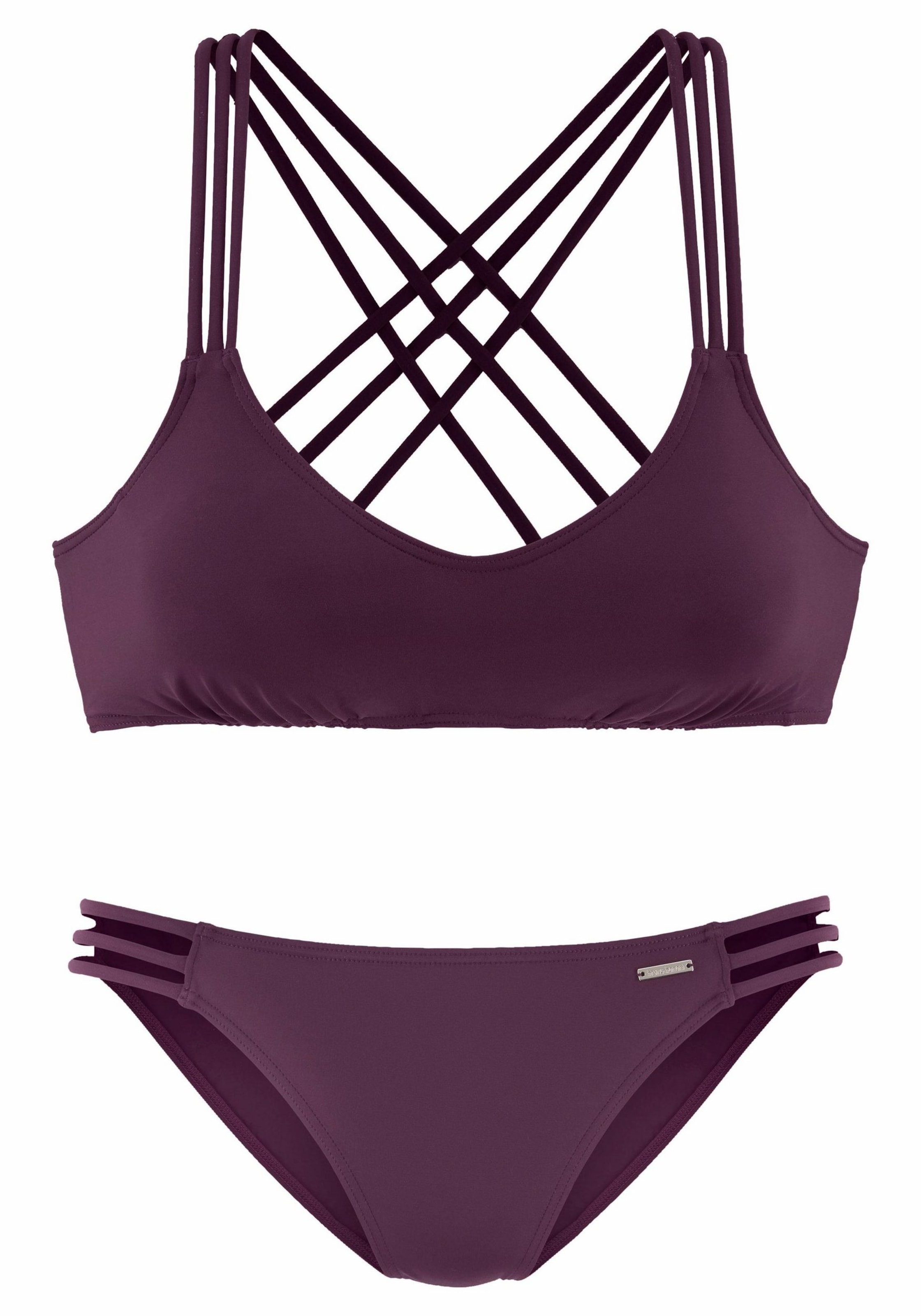 Bustier Bikini Bruno Banani en rouge : devant