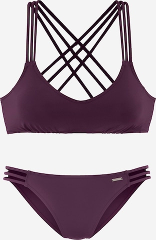 BRUNO BANANI Bustier Bikini i rød: forside