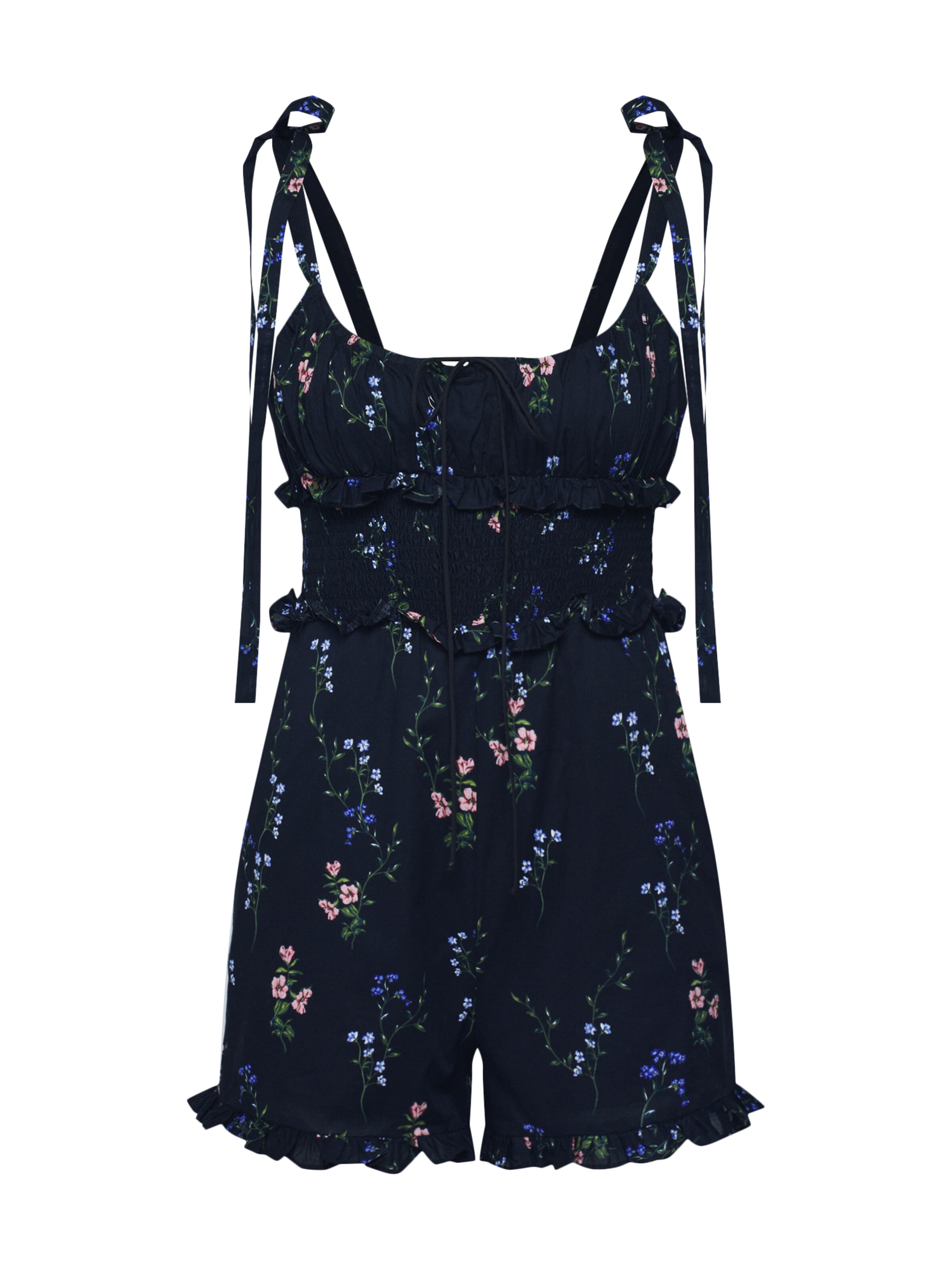For Love & Lemons - Jumpsuit 'TABLEAU ROMPER' in de kleur Zwart