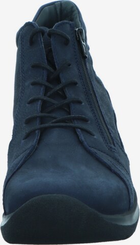 Wolky Lace-Up Ankle Boots in Blue