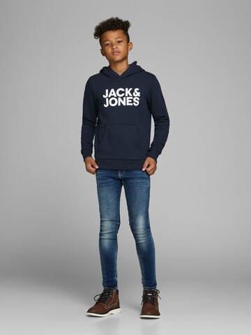 Jack & Jones Junior Rovný strih Mikina - Modrá