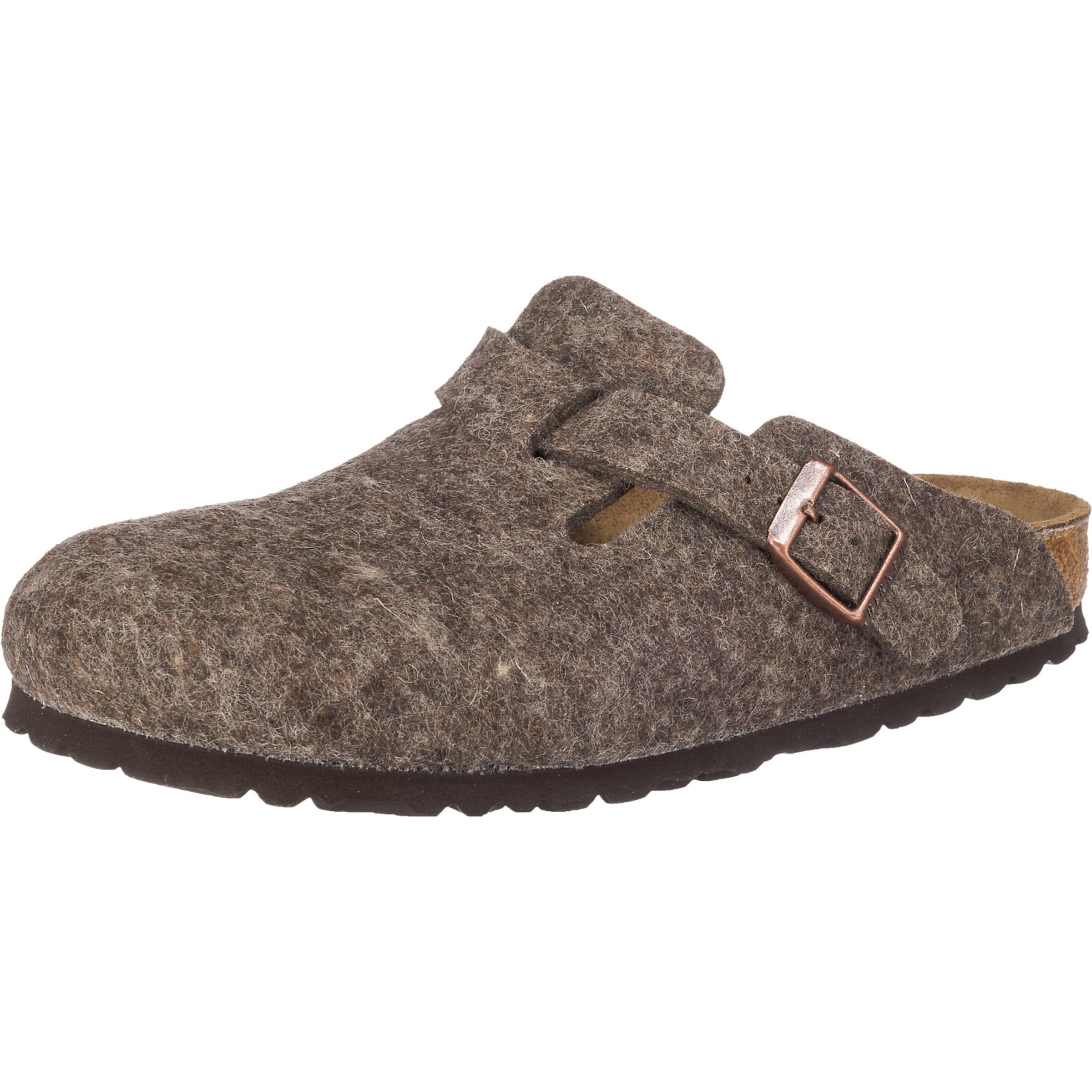 Ciabatta 'Boston' di BIRKENSTOCK in grigio: frontale
