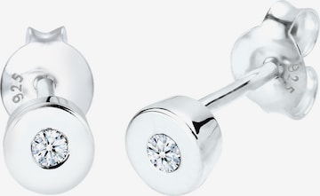 Boucles d'oreilles 'Kreis, Solitär' Elli DIAMONDS en blanc