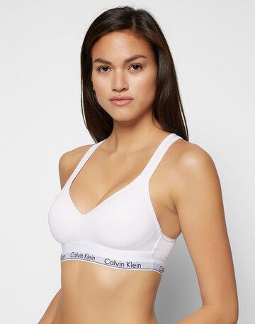 Invisible Soutien-gorge 'Lift' Calvin Klein en blanc : devant