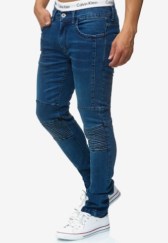INDICODE JEANS Skinny Jeans 'Ashbridge' in Blauw: voorkant