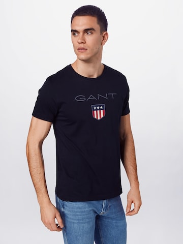 GANT - Camiseta en negro: frente