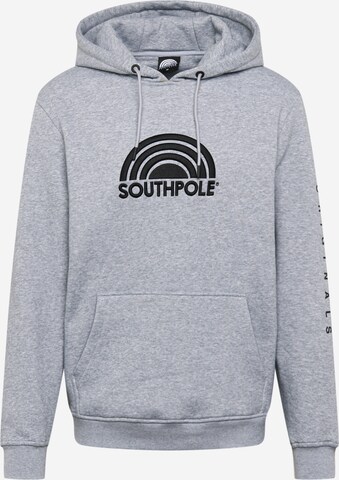 SOUTHPOLE Sweatshirt 'Halfmoon' i grå: forside