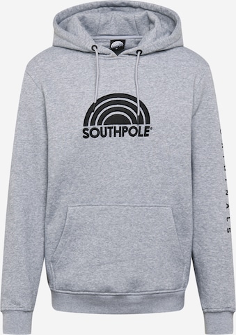 SOUTHPOLE Sweatshirt 'Halfmoon' in Grau: predná strana