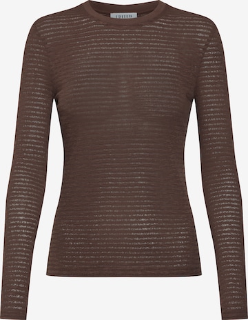 EDITED Shirt 'JENNA' in Brown: front